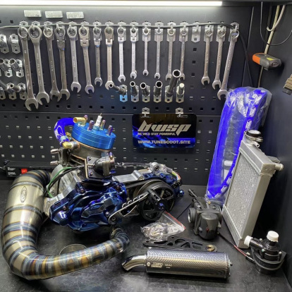 Dio 180cc engine kit water cooling "Lagoon" Bwsp blitz cnc series dio50 l/c  - pictures 1 - rights to use Tunescoot