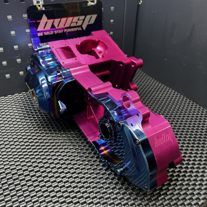 Dio50 125cc “Candy bullet” Cnc engine case for electric starter  - 4