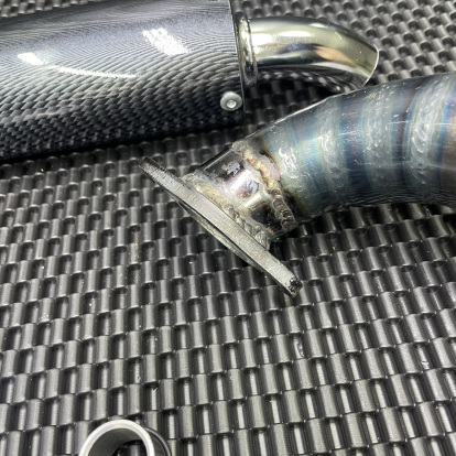 Welded exhaust pipe for Dio50 180cc modified engine "Snake"  - pictures 13 - rights to use Tunescoot Welded exhaust pipe for Dio50 180cc modified engine "Snake"  - pictures 13 - rights to use Tunescoot