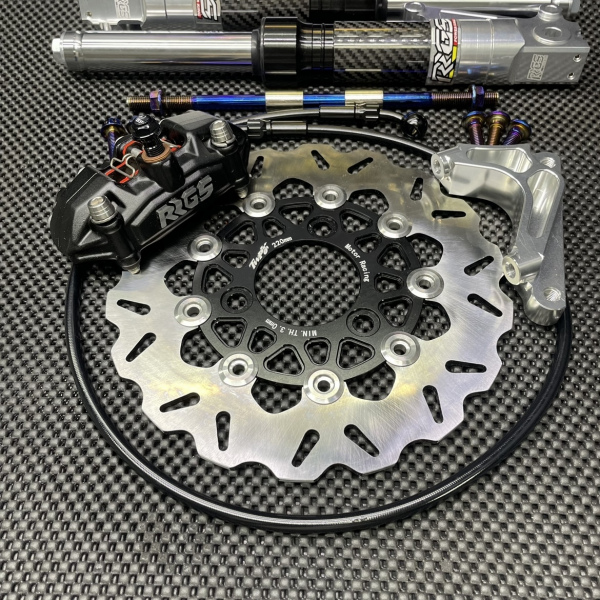 Dio50 disk brake set 220mm with 340mm front forks  - 6