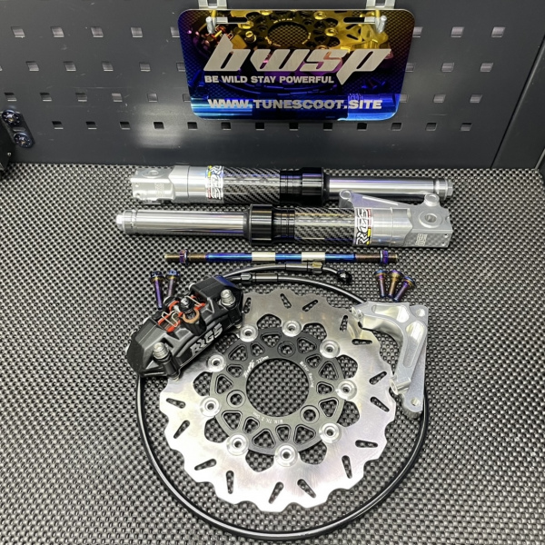 Dio50 disk brake set 220mm with 340mm front forks  - 3