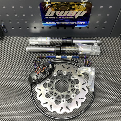 Dio50 disk brake set 220mm with 340mm front forks  - 3