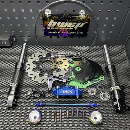 Disk brake kit for Dio50 220mm size  - pictures 2 - rights to use Tunescoot