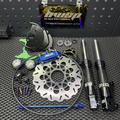 Disk brake kit for Dio50 220mm size  - pictures 1 - rights to use Tunescoot