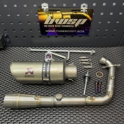Exhaust pipe for Gy6-125 152qmi short case racing engine - pictures 1 - rights to use Tunescoot