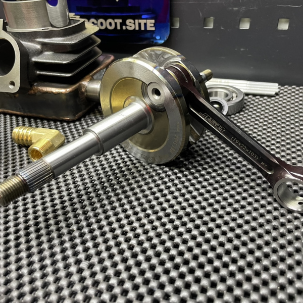 Dio50 Af18 130cc big bore set JISO L/c cylinder 56mm crankshaft 55mm  - 8