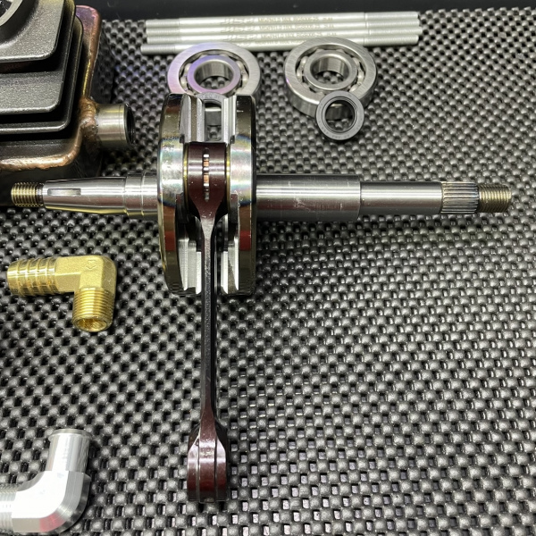 Dio50 Af18 130cc big bore set JISO L/c cylinder 56mm crankshaft 55mm  - 7