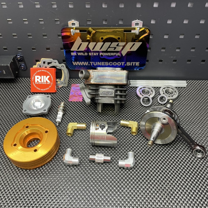 Dio50 Af18 130cc big bore set JISO L/c cylinder 56mm crankshaft 55mm  - 3