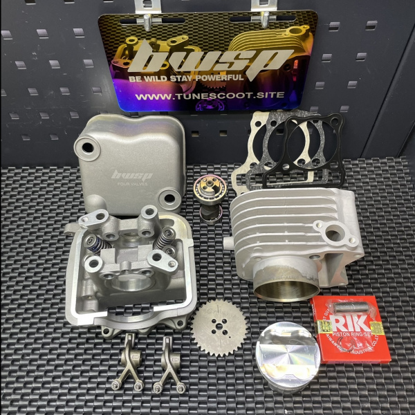 Address V125 big bore kit 192cc with four valves cylinder head and 66mm piston - 2