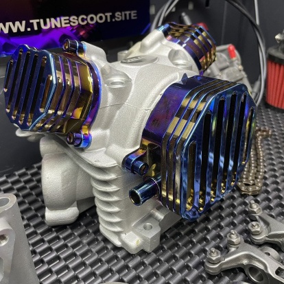 Big bore kit 180cc for Bws125 Cygnus125 Zuma125 cylinder 59mm head Ex19/In21  - pictures 5 - rights to use Tunescoot Big bore kit 180cc for Bws125 Cygnus125 Zuma125 cylinder 59mm head Ex19/In21  - pictures 5 - rights to use Tunescoot