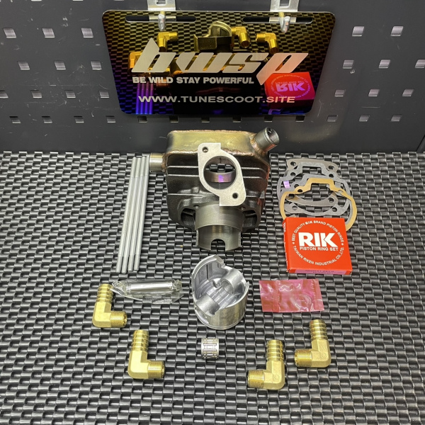 Cylinder kit 56mm for Dio50 Af18 water cooling JISO - pictures 3 - rights to use Tunescoot