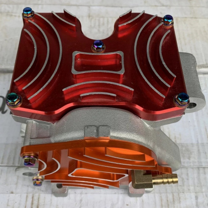 Cylinder head Yamaha Lc135 four valves EX23/IN25 with lids  - pictures 1 - rights to use Tunescoot