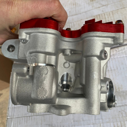 Cylinder head Yamaha Lc135 four valves EX23/IN25 with lids  - pictures 5 - rights to use Tunescoot