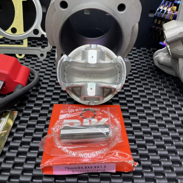 Big bore set 250cc for Cygnus125 with four valves head Ex23/In25 ceramic cylinder 70mm Fjn piston  - pictures 5 - rights to use 