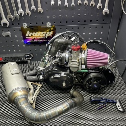 Engine kit 90cc Dio50 Af18 with exhaust system plug and play - pictures 1 - rights to use Tunescoot