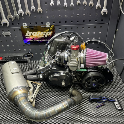 Engine kit 90cc Dio50 Af18 with exhaust system plug and play  - pictures 1 - rights to use Tunescoot