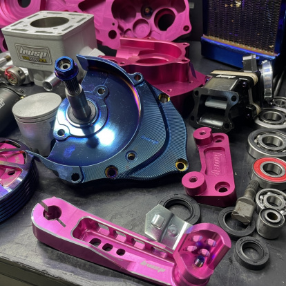 Dio 130cc l/c disassembled engine kit with billet crankcase “Pink panther” water cooled ceramic cylinder 56mm crankshaft 53mm  - Dio 130cc l/c disassembled engine kit with billet crankcase “Pink panther” water cooled ceramic cylinder 56mm crankshaft 53mm  -