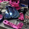 Dio 130cc l/c disassembled engine kit with billet crankcase “Pink panther” water cooled ceramic cylinder 56mm crankshaft 53mm  -