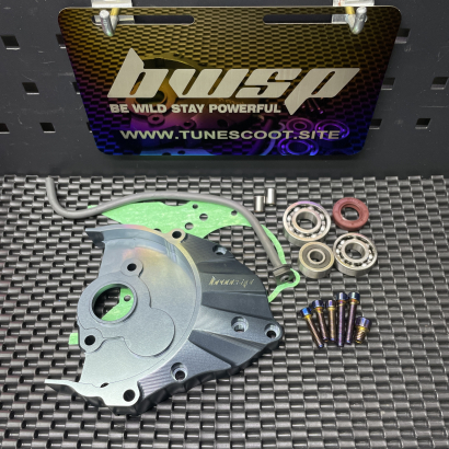 Gears box lid for Dio50 Af18 billet dio cover with bearing - pictures 1 - rights to use Tunescoot