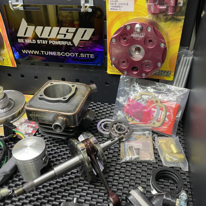 Dio50 big bore set 132cc water cooled JISO 56mm cylinder 55mm crankshaft  - 2