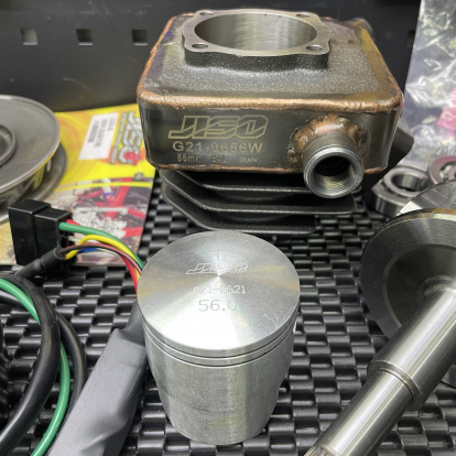 Dio50 big bore set 132cc water cooled JISO 56mm cylinder 55mm crankshaft  - 3