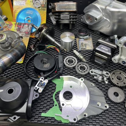Dio50 132cc disassembled engine kit water cooled with billet case “Eagle” cylinder 56mm crankshaft 55mm cnc  - 2