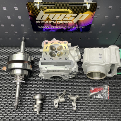 Big bore kit 205cc for Gryphus125 Cygnus125 TRMRC ceramic cylinder 65mm and four valves Ex23/In26  - pictures 6 - rights to use 