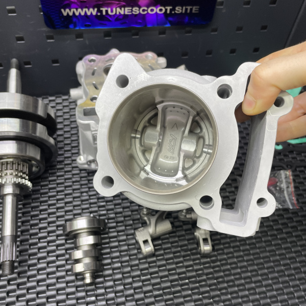 Big bore kit 205cc for Gryphus125 Cygnus125 TRMRC ceramic cylinder 65mm and four valves Ex23/In26  - pictures 7 - rights to use 