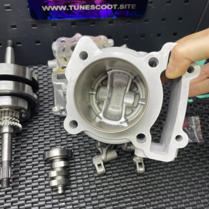 Big bore kit 205cc for Gryphus125 Cygnus125 TRMRC ceramic cylinder 65mm and four valves Ex23/In26  - pictures 7 - rights to use 