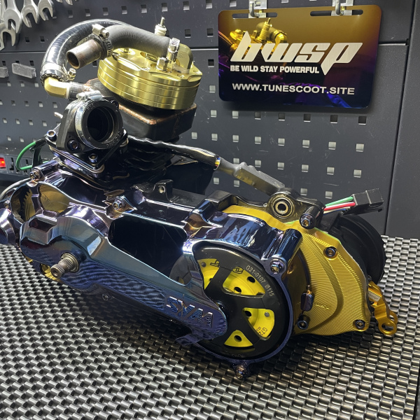 L/c engine 125cc for Dio50 Arnada Elite S water cooled cylinder 54mm forged crankshaft 53mm  - 2