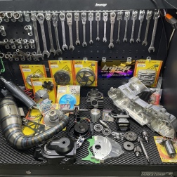 Dio50 132cc disassembled engine kit air cooled with billet case “Eagle” cylinder 56mm crankshaft 55mm cnc - pictures 1 - rights
