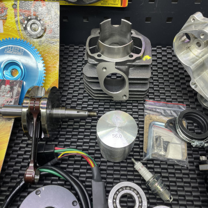 Dio50 132cc disassembled engine kit air cooled with billet case “Eagle” cylinder 56mm crankshaft 55mm cnc - 4 Dio50 132cc disassembled engine kit air cooled with billet case “Eagle” cylinder 56mm crankshaft 55mm cnc - 4