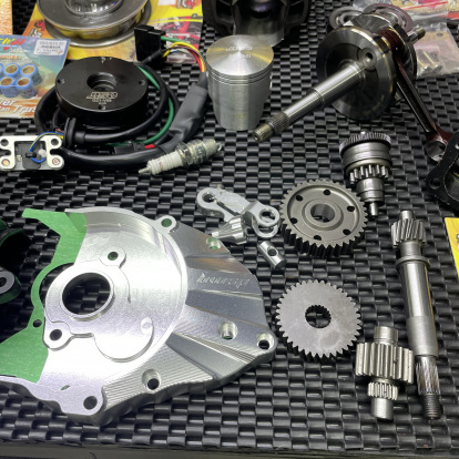 Dio50 132cc disassembled engine kit air cooled with billet case “Eagle” cylinder 56mm crankshaft 55mm cnc - 6 Dio50 132cc disassembled engine kit air cooled with billet case “Eagle” cylinder 56mm crankshaft 55mm cnc - 6