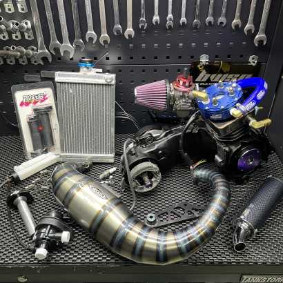 Engine 125cc Dio50 AF18 water cooling black edition - pictures 1 - rights to use Tunescoot
