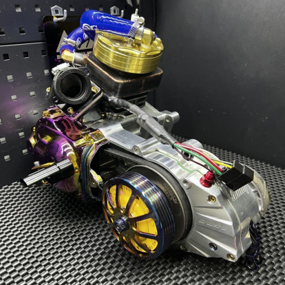 Billet engine 142cc Dio50 water cooled with cnc crankcase  - 3 Billet engine 142cc Dio50 water cooled with cnc crankcase  - 3