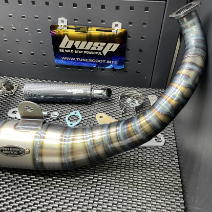 Exhaust pipe for Jog90 Jog50 Vastro over rim racing muffler  - 3