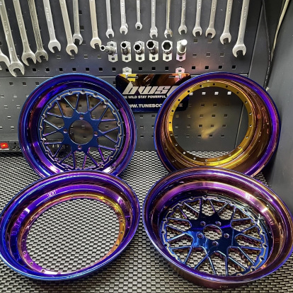 Wheels set Ruckus Gy6-150 with hubs for disk brakes  - 8 Wheels set Ruckus Gy6-150 with hubs for disk brakes  - 8