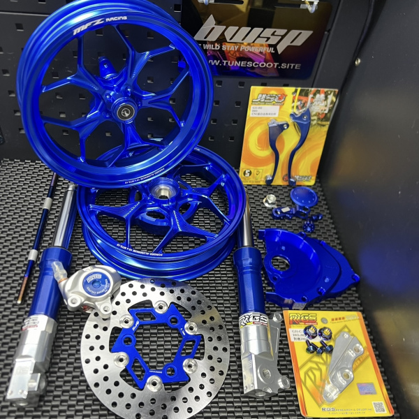 Dio50 wheels set up with billet rims and front forks 340mm  - 8