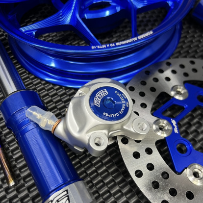 Dio50 wheels set up with billet rims and front forks 340mm  - 4 Dio50 wheels set up with billet rims and front forks 340mm  - 4