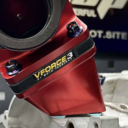 Billet manifold for Dio50 OEM case 30-36mm intake Bwsp - 4 Billet manifold for Dio50 OEM case 30-36mm intake Bwsp - 4