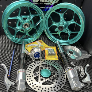 Dio50 wheels set up with billet rims and front forks 340mm  - 8