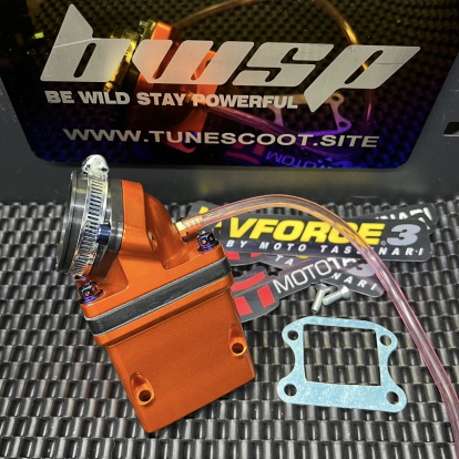 Billet manifold for Dio50 OEM case 30-36mm intake Bwsp - 10 Billet manifold for Dio50 OEM case 30-36mm intake Bwsp - 10