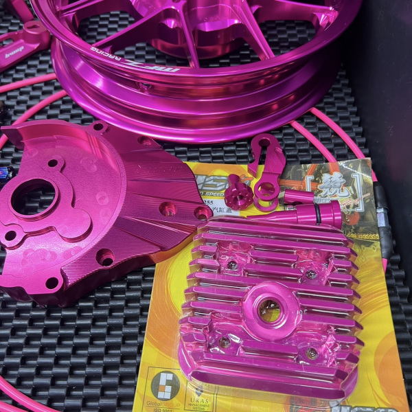 Upgrade wheels pink set with 340mm front forks  - 3