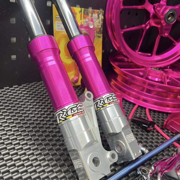 Upgrade wheels pink set with 340mm front forks  - 4