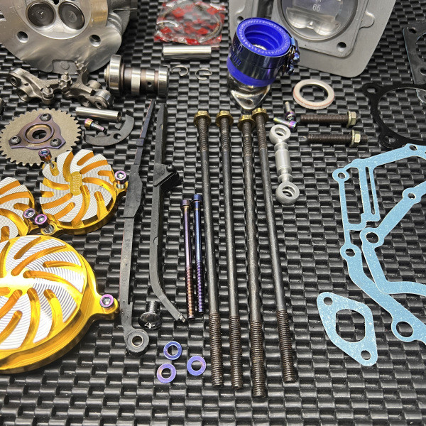 Upgrade kit Ybr125 180cc 4 valves head cylinder...