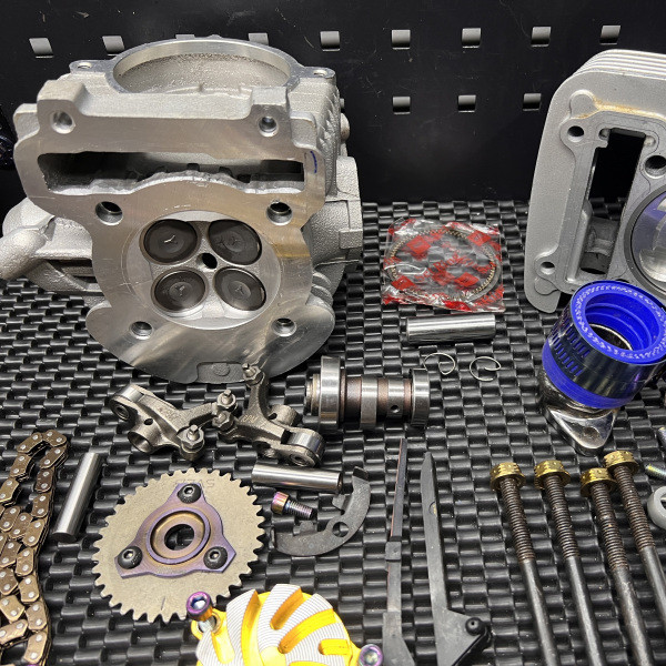 Upgrade kit Ybr125 180cc 4 valves head cylinder...