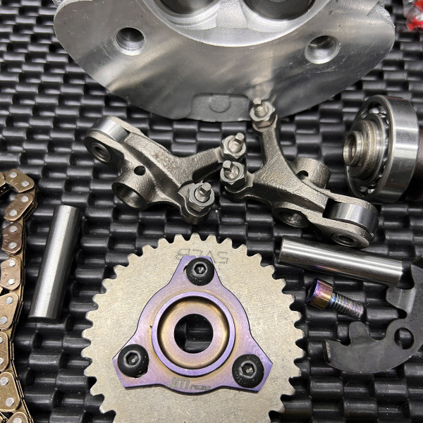 Upgrade kit Ybr125 180cc 4 valves head cylinder...