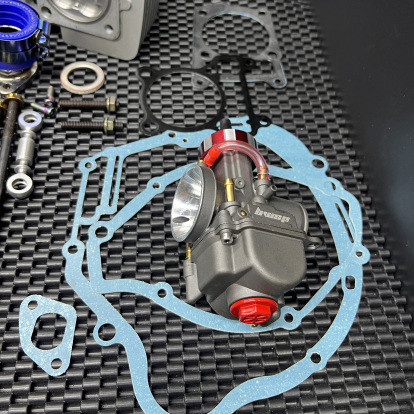 Upgrade kit Ybr125 180cc 4 valves head cylinder kit 65mm head 4 valves Ex21 In23  carb 30mm