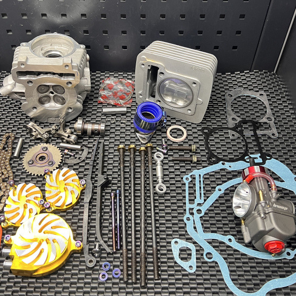 Upgrade kit Ybr125 180cc 4 valves head cylinder...