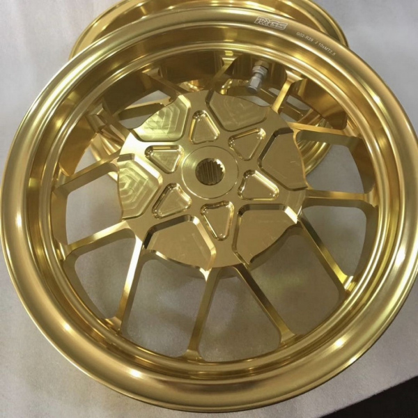 Jog50 billet rims Jiso 10 inch light weight wheels set  - pictures 3 - rights to use Tunescoot